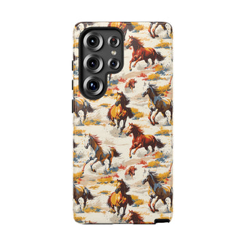 Painted Horses White Phone Case
