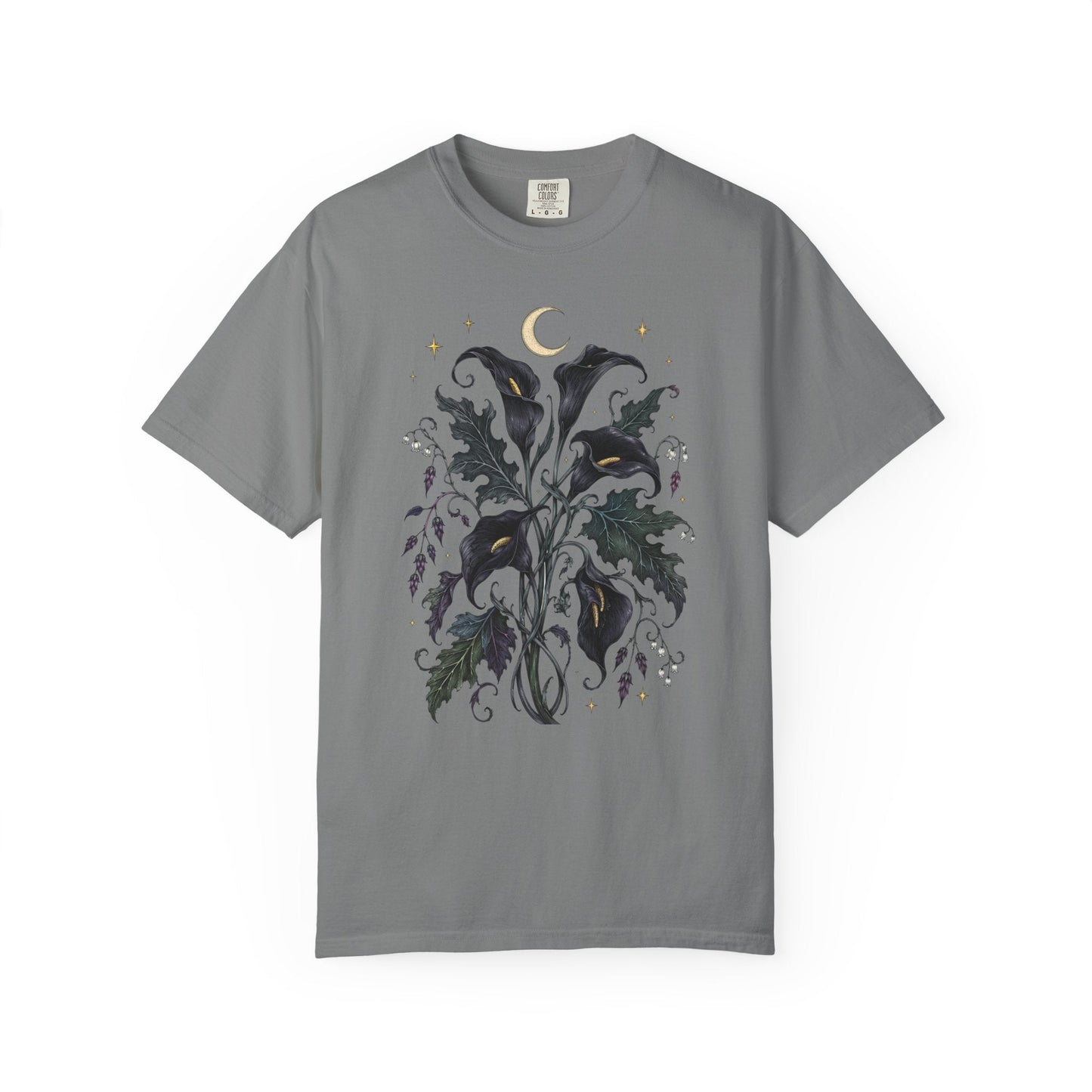 Black Calla Lily Flower T-Shirt