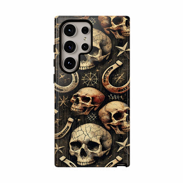 Skulls Horseshoes Dark Phone Case