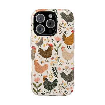 Floral Chickens MagSafe Case