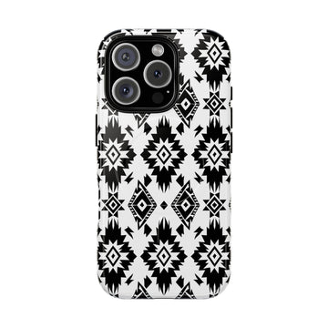 Black White Aztec MagSafe Case