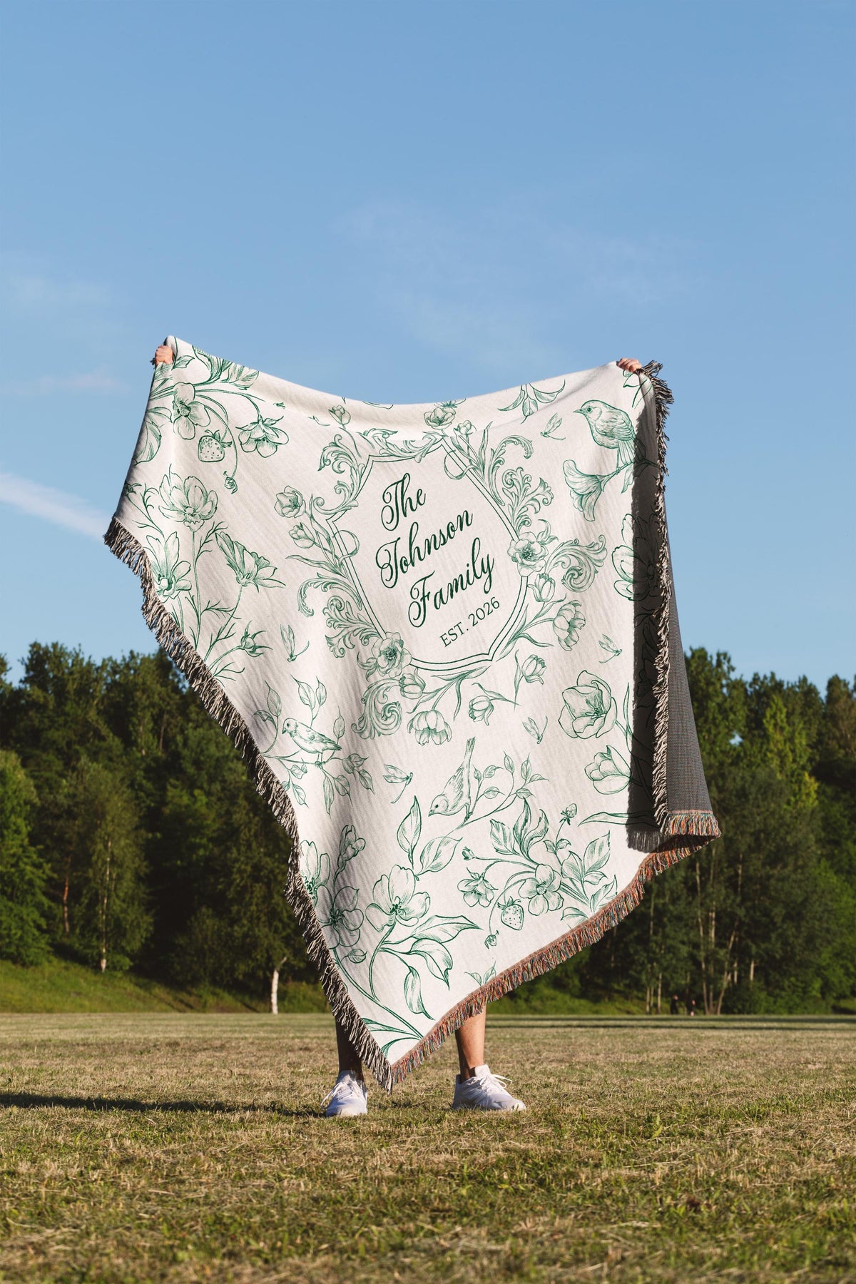 Personalized Family Crest Blanket