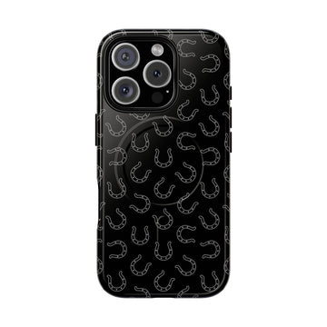 Black Horseshoes MagSafe Case