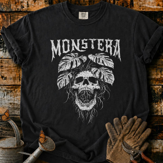 Monstera Skull Horror Metal T-Shirt