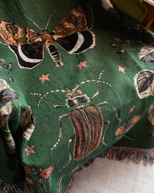 Gothic Nature Woven Blanket