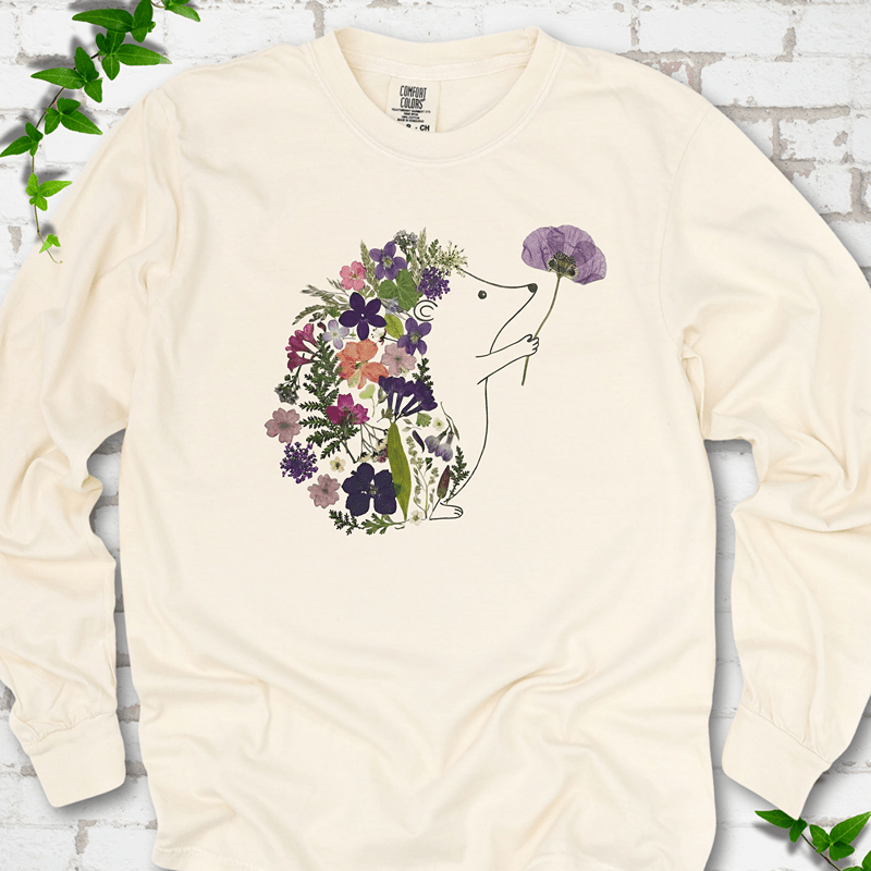Wildflower Hedgehog LS T-Shirt