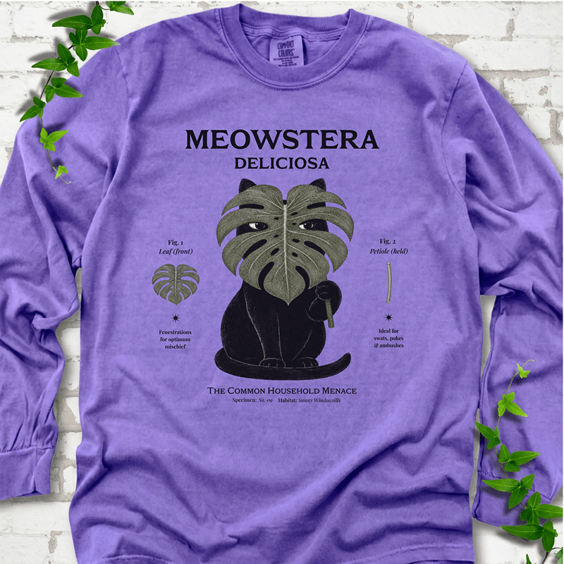 Meowstera LS T-Shirt