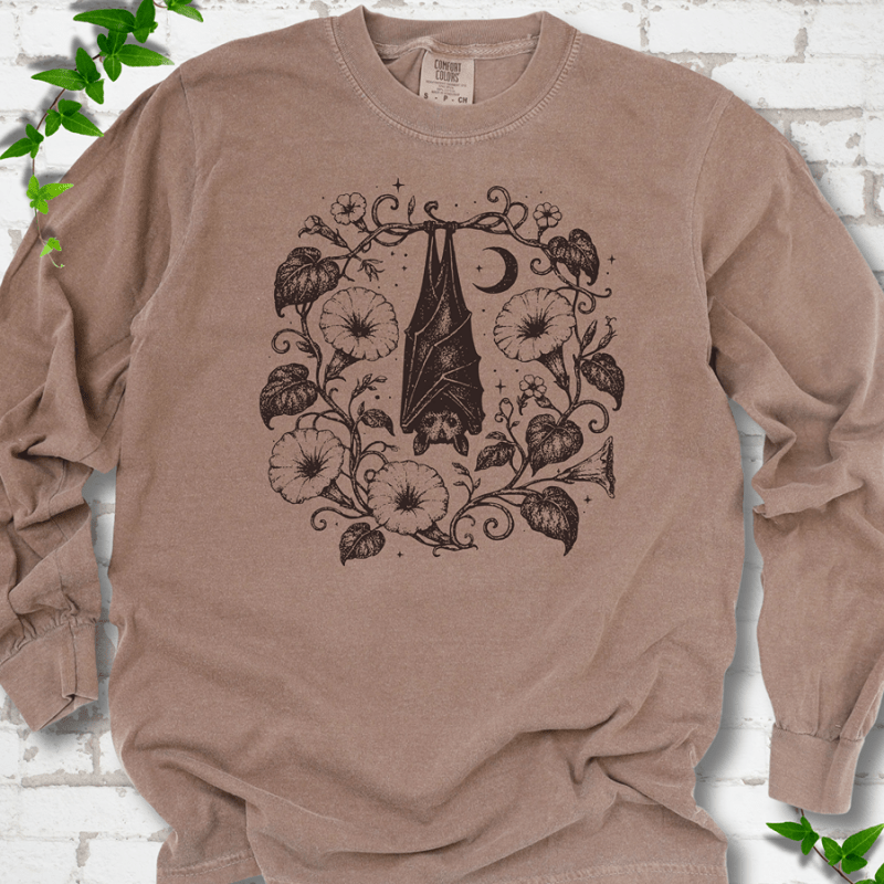 Moon Garden Bat LS T-Shirt