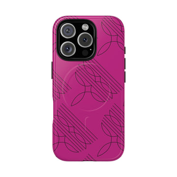 Boot Stitch MagSafe Case-Pink