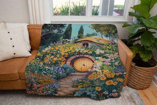 Fairytale Garden Cottage Blanket
