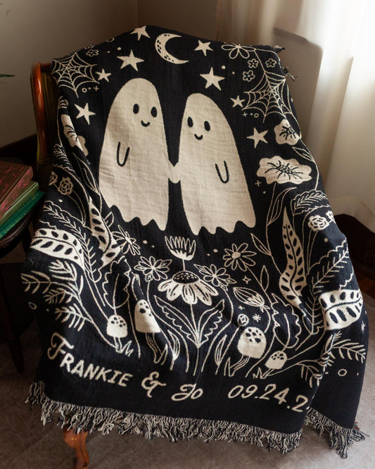 Funny Ghost Couple Personalized Blanket