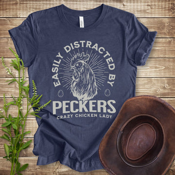 Easily Distracted by Peckers T-shirt