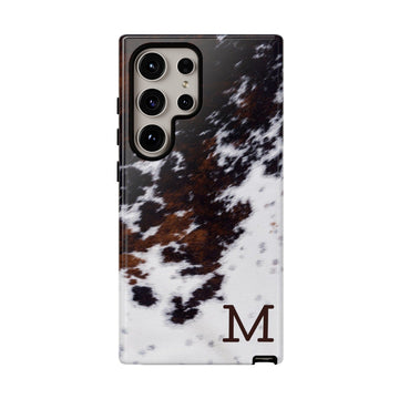 Cowhide Monogram Phone Case