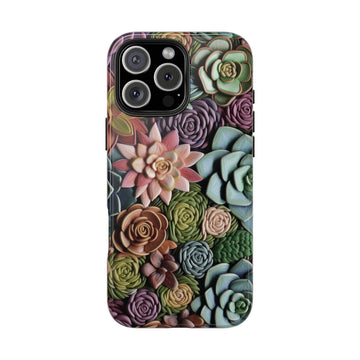 3d Succulent Flower Phone Case