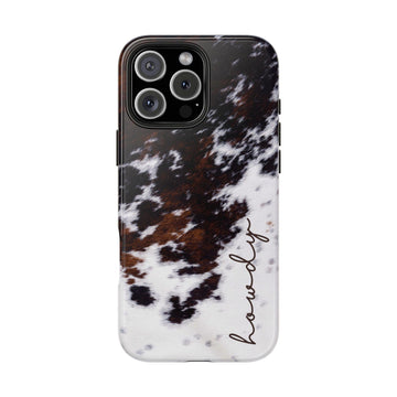 Howdy Cowhide Phone Case