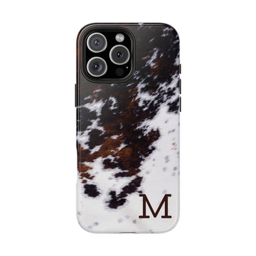 Cowhide Monogram Phone Case