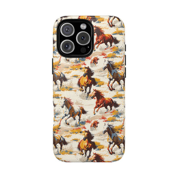 Painted Horses White MagSafe Case
