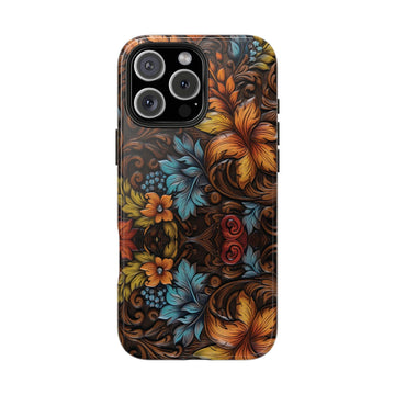 Floral Wood-Print Phone Case