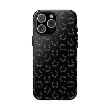 Black Horseshoe Phone Case
