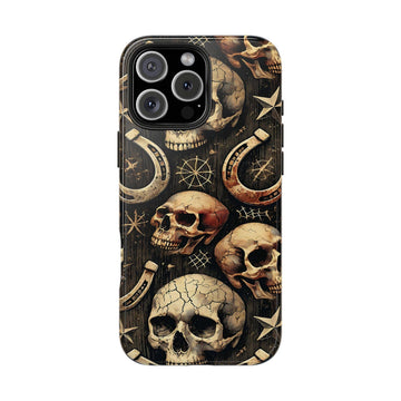Skulls Horseshoes Dark Phone Case