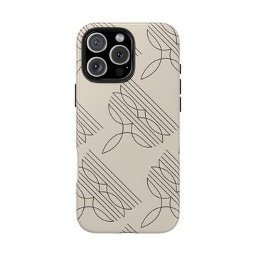 Boot Stitch Pattern Phone Case-Beige