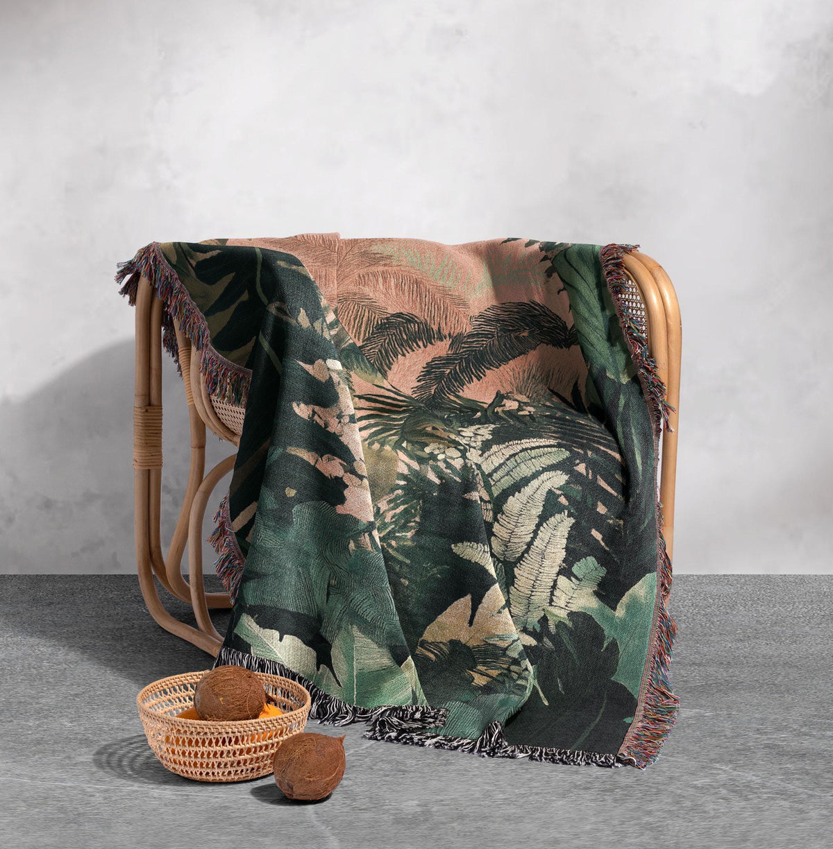 Tropical Jungle Sunset Blanket