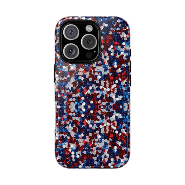 Red White Blue Glitter MagSafe Case