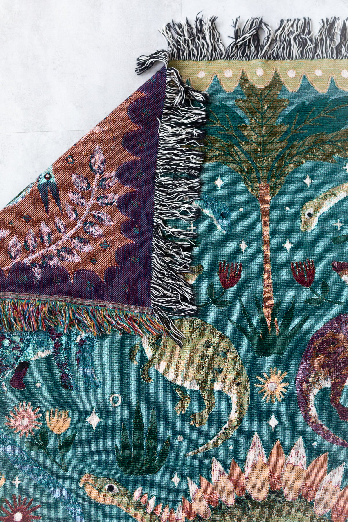 Dinosaur Woven Blanket