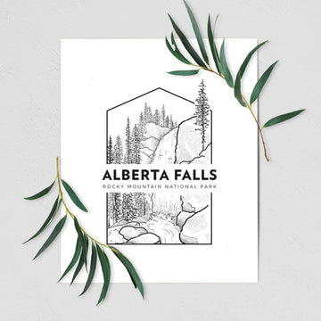 Alberta Falls - Rocky Mountain National Park - Fine Art Print
