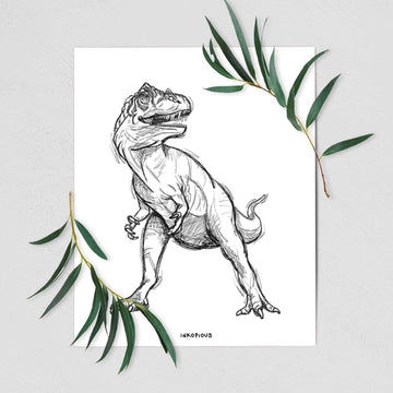 Allosaurus Fragilis - Fine Art Print