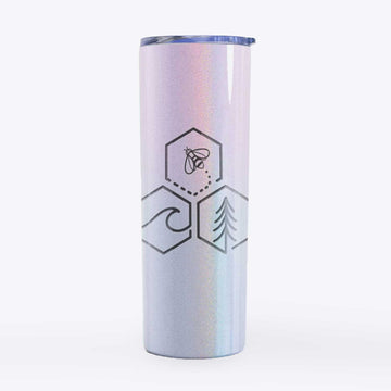 Bee-Sea-Tree Triptych - 20oz Skinny Tumbler