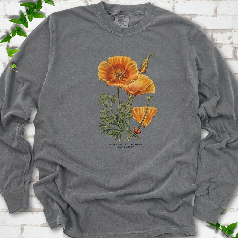 California Poppy LS T-Shirt