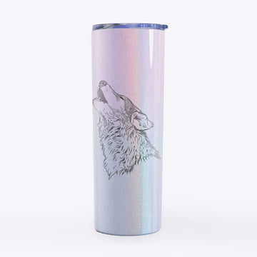 Canis lupus - Grey Wolf Howling - 20oz Skinny Tumbler