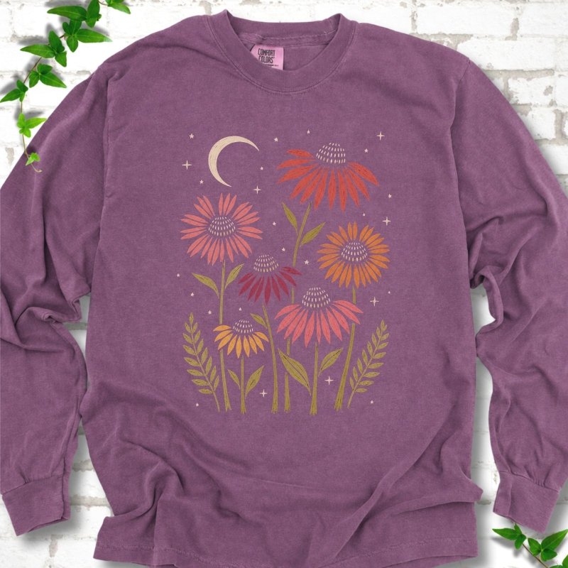 Celestial Coneflowers LS T-Shirt