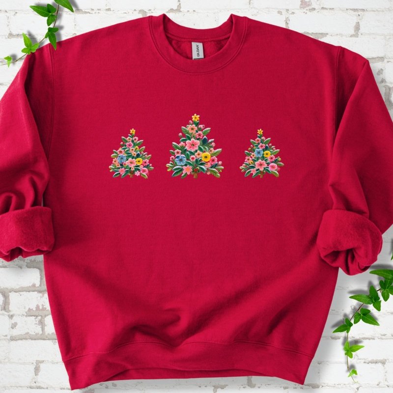 Merry Little Christmas Trees Sweatshirt
