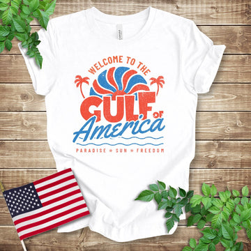 Retro Patriotic Gulf of America T-shirt