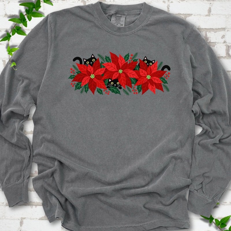 Paws & Poinsettias LS T-Shirt
