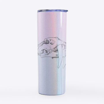 Saber-toothed Tiger Skull - 20oz Skinny Tumbler