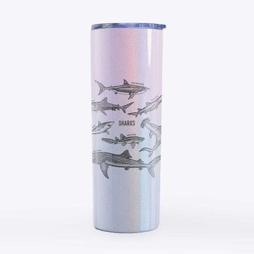 Shark Chart - 20oz Skinny Tumbler
