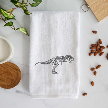 Tyrannosaurus Rex Skeleton Premium Decorative Hand Towel