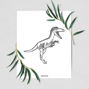 Troodon Formosus - Fine Art Print