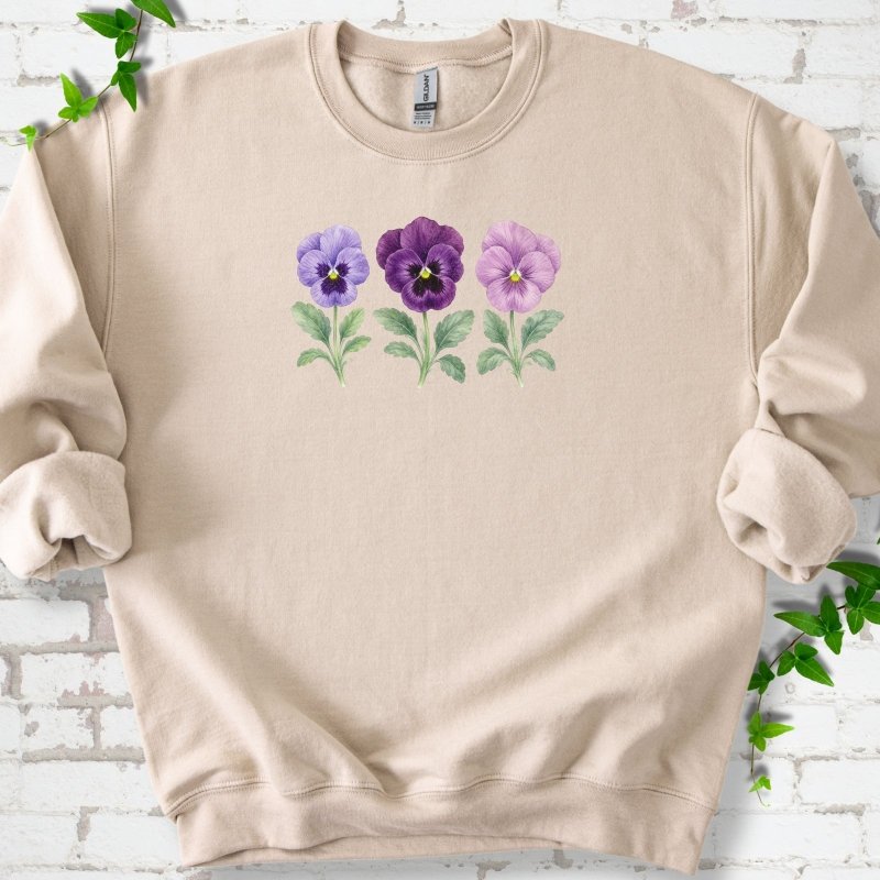 Vintage Pansies Sweatshirt