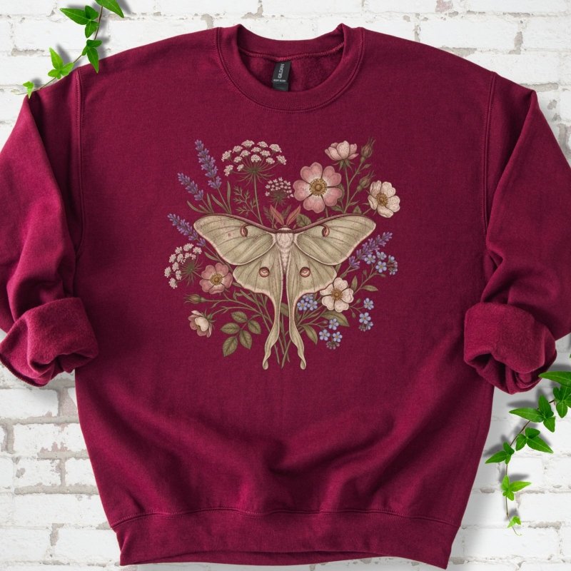 Wildflower Luna Moth Sweatshirt