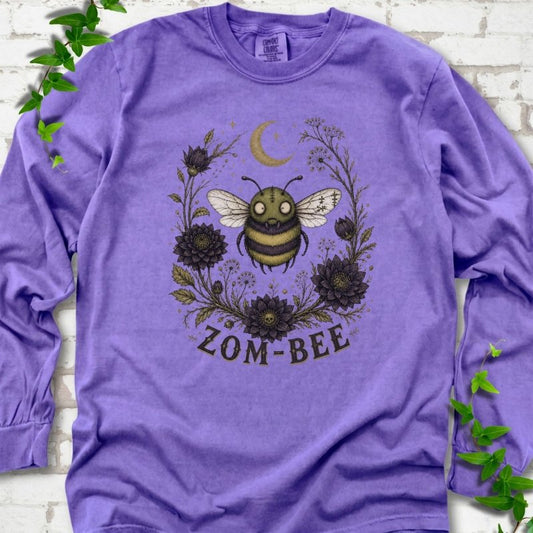 Zom-Bee Gothic Garden LS T-Shirt