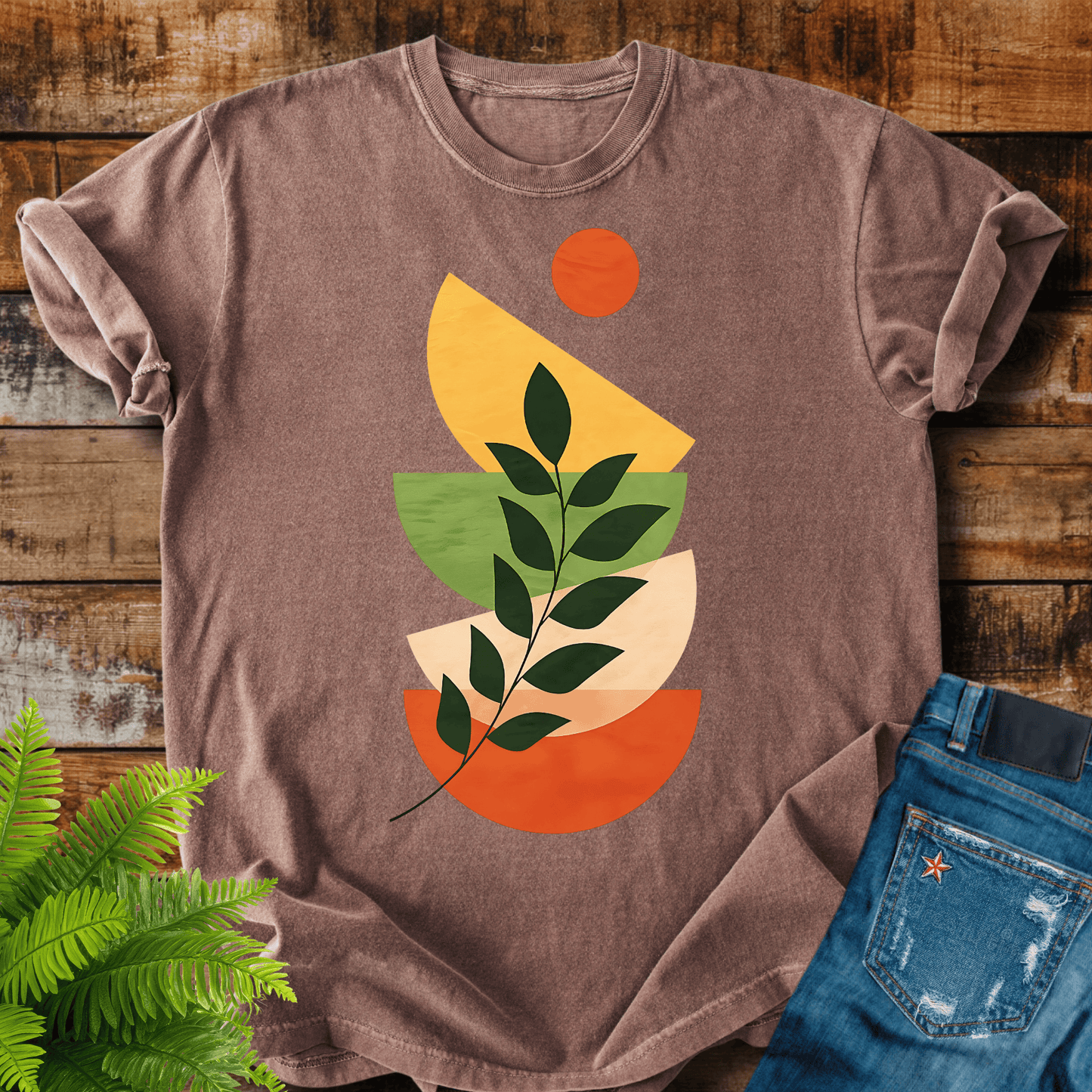 Abstract Leaf T-shirt