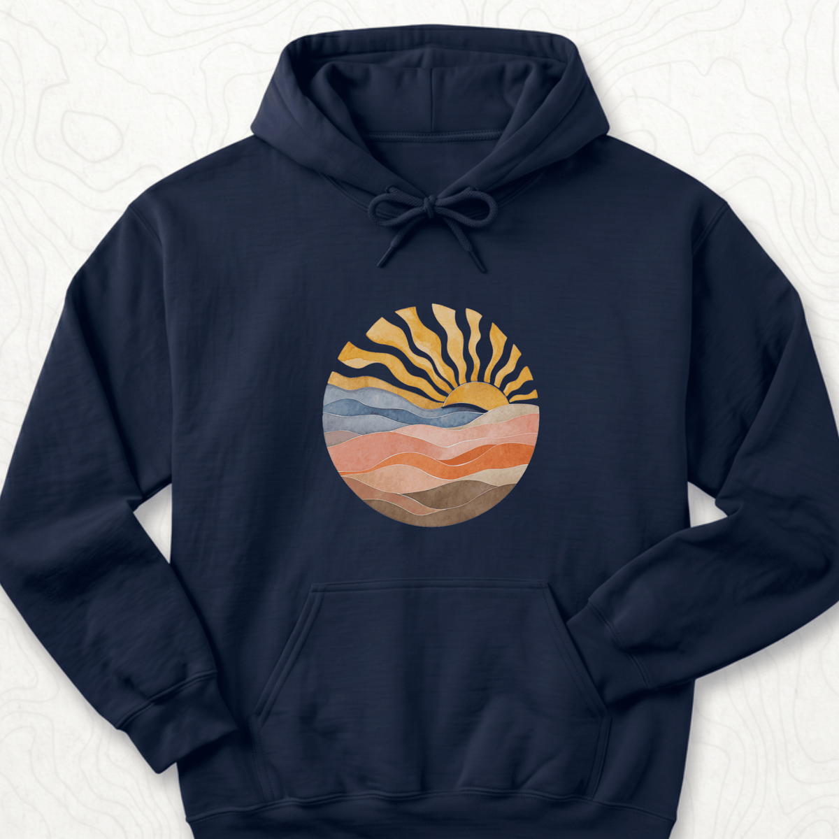 Abstract Sunrise Hoodie