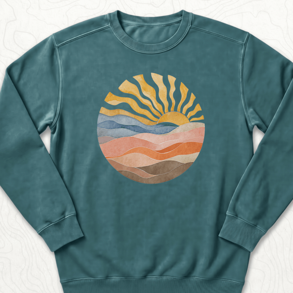 Abstract Sunrise Sweatshirt
