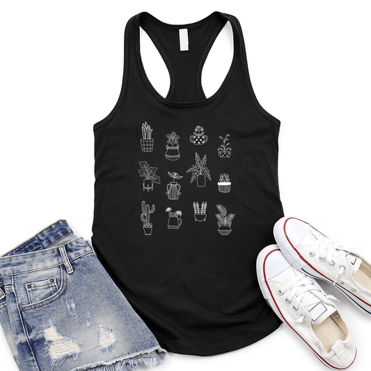 All Over Plants Women's Racerback Tank Top