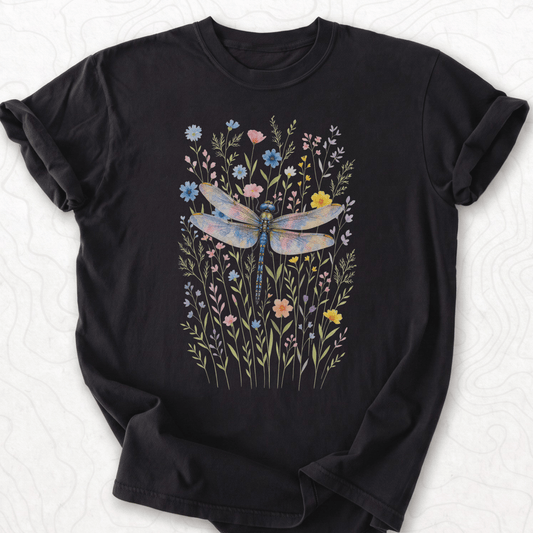 Dragonfly Wildflowers T-shirt