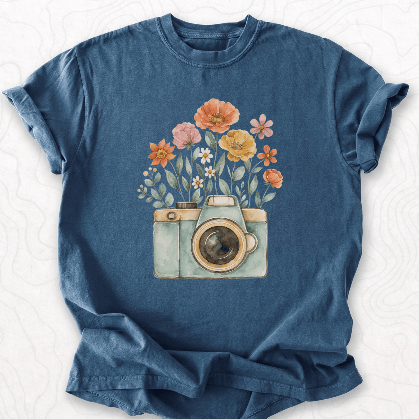 Floral Camera T-shirt